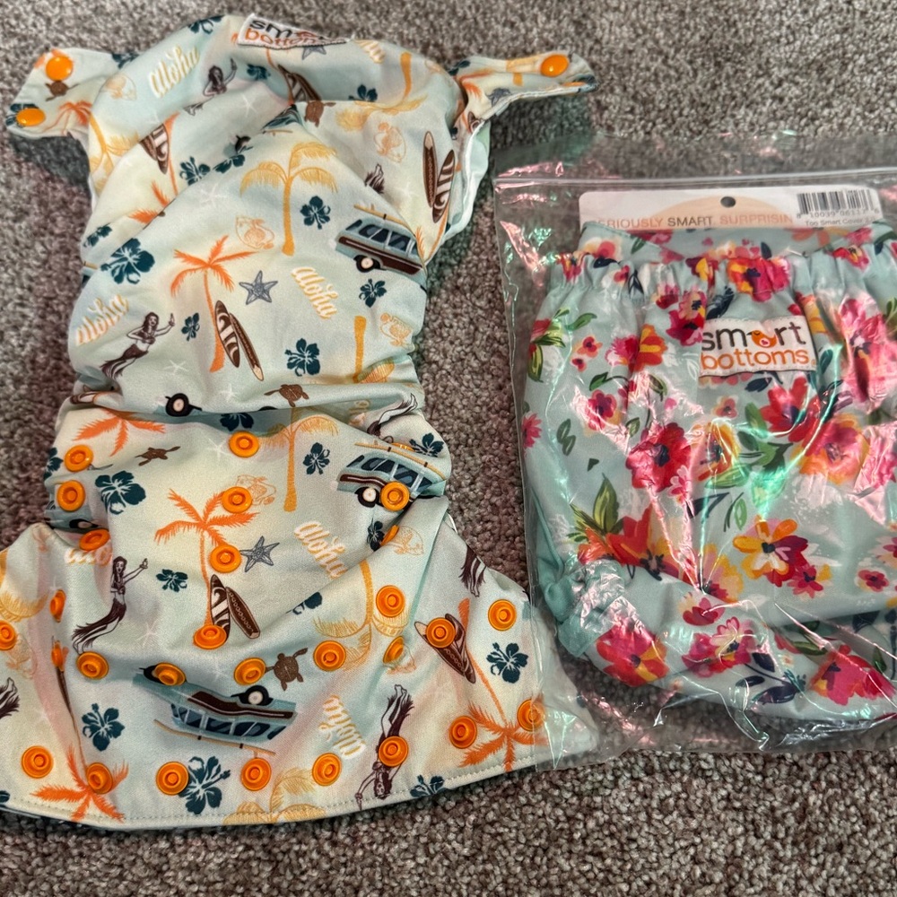 Smart Bottoms Lot - NEW Too Smart Cover 2.0 & Cloth Diaper